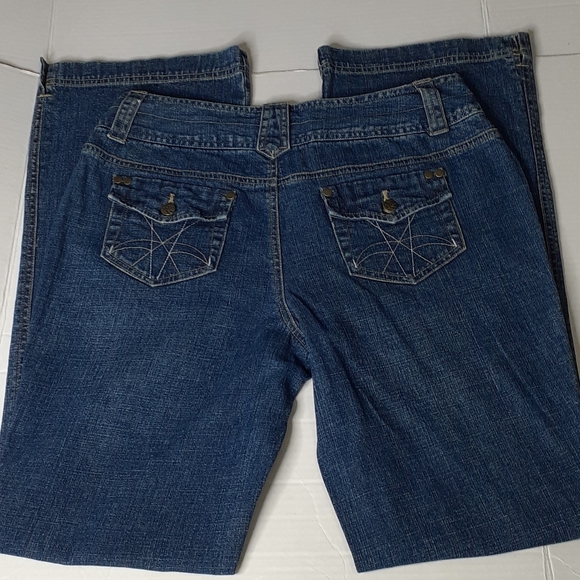 Cato Blue Jeans Button Back Pockets Size 8 - Picture 7 of 16